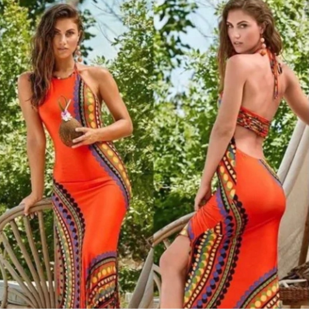 NWOT Venus Open Back Maxi Dress - Size S